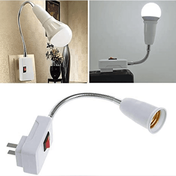 Flexibler Steckdosenadapter mit Schalter